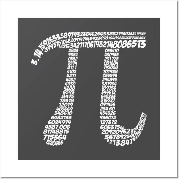 Pi Symbol 3.14 - 400 decimal values Wall Art by alltheprints